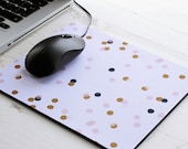 Confetti Rectangle Mouse Pad - Mouse Mat Desk - Polka Dot Spots NCA