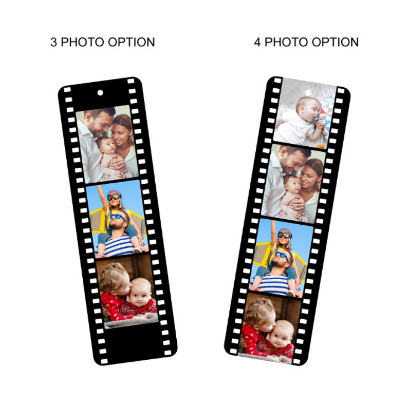 Personalised Photo Film Reel Metal Bookmark image 2