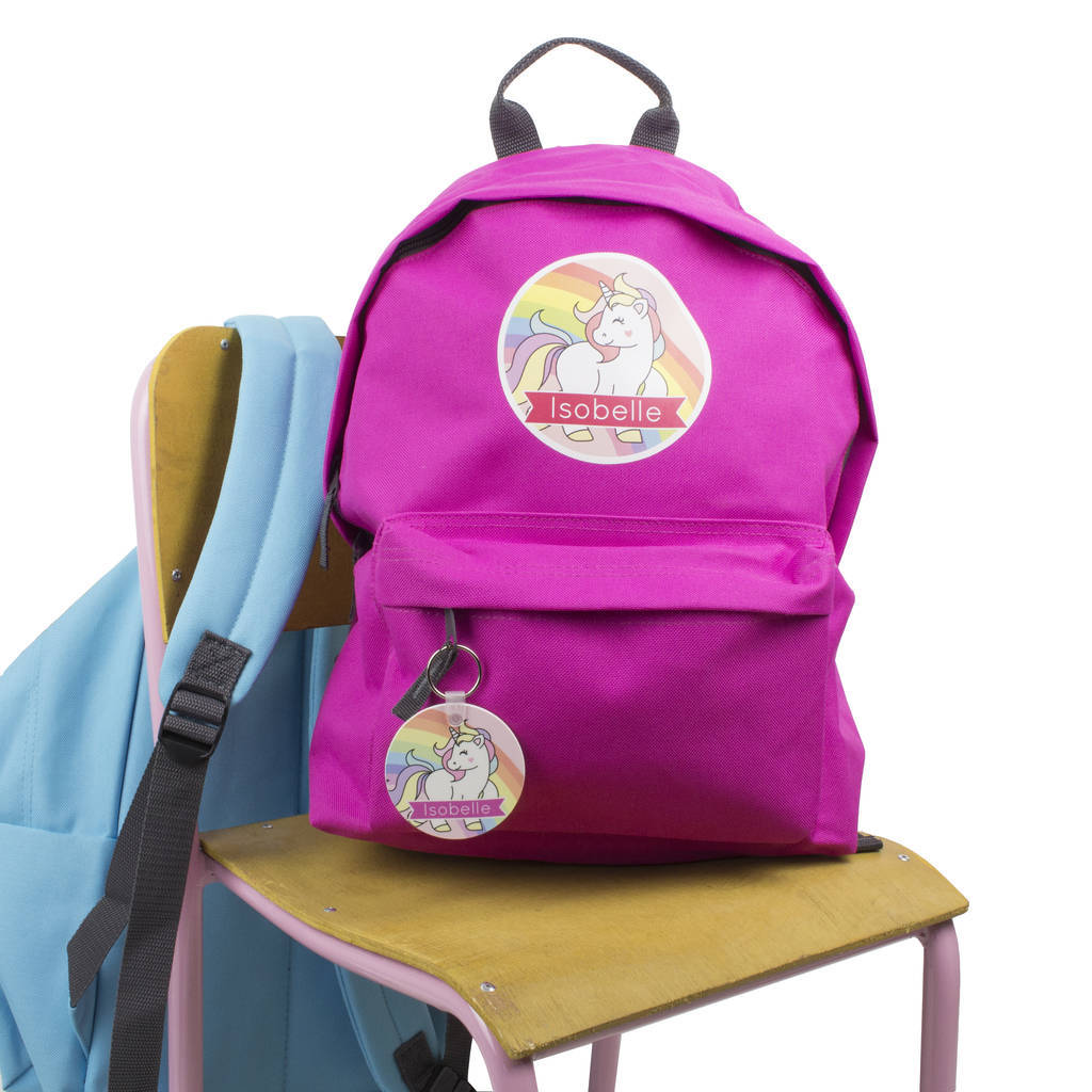 personalised unicorn backpack