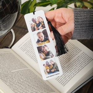 Custom Photo Booth Metal Bookmark - Personalised with Photos - Unique Father's Day Gift for Dad!