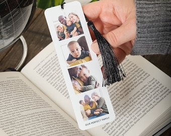 Custom Photo Booth Metal Bookmark - Personalised with Photos - Unique Father's Day Gift for Dad!