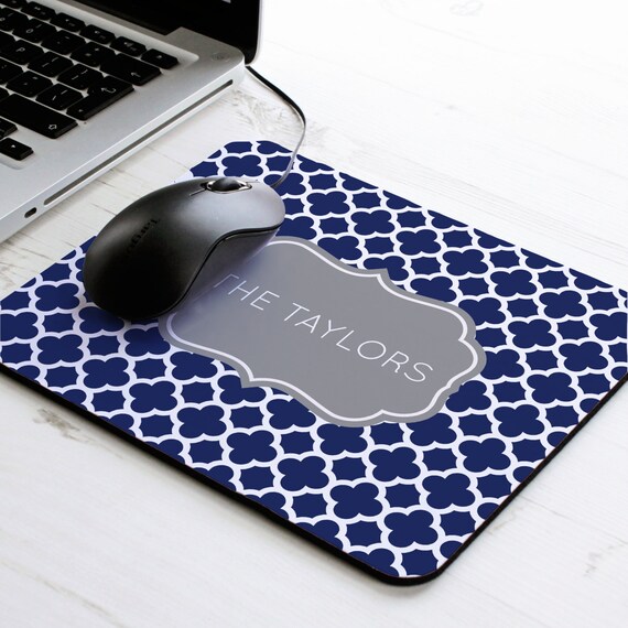Clover Print Mouse Mat Personalised Mouse Pad Pattern Etsy