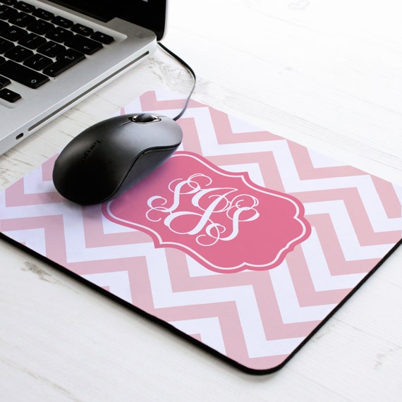 Chevron Print Mouse Mat personalised mouse pad pattern Etsy.