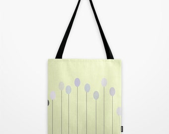 BAG FABRIC BAG, bags, art and photography, pastel, Art Print yellow dots