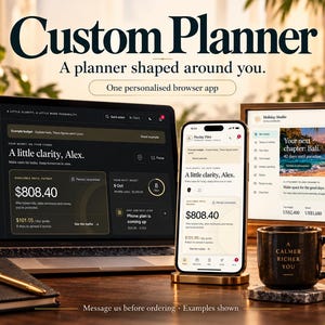 Custom Digital Planner App | Personalised Budget, Savings or Holiday Planner | Made to Order