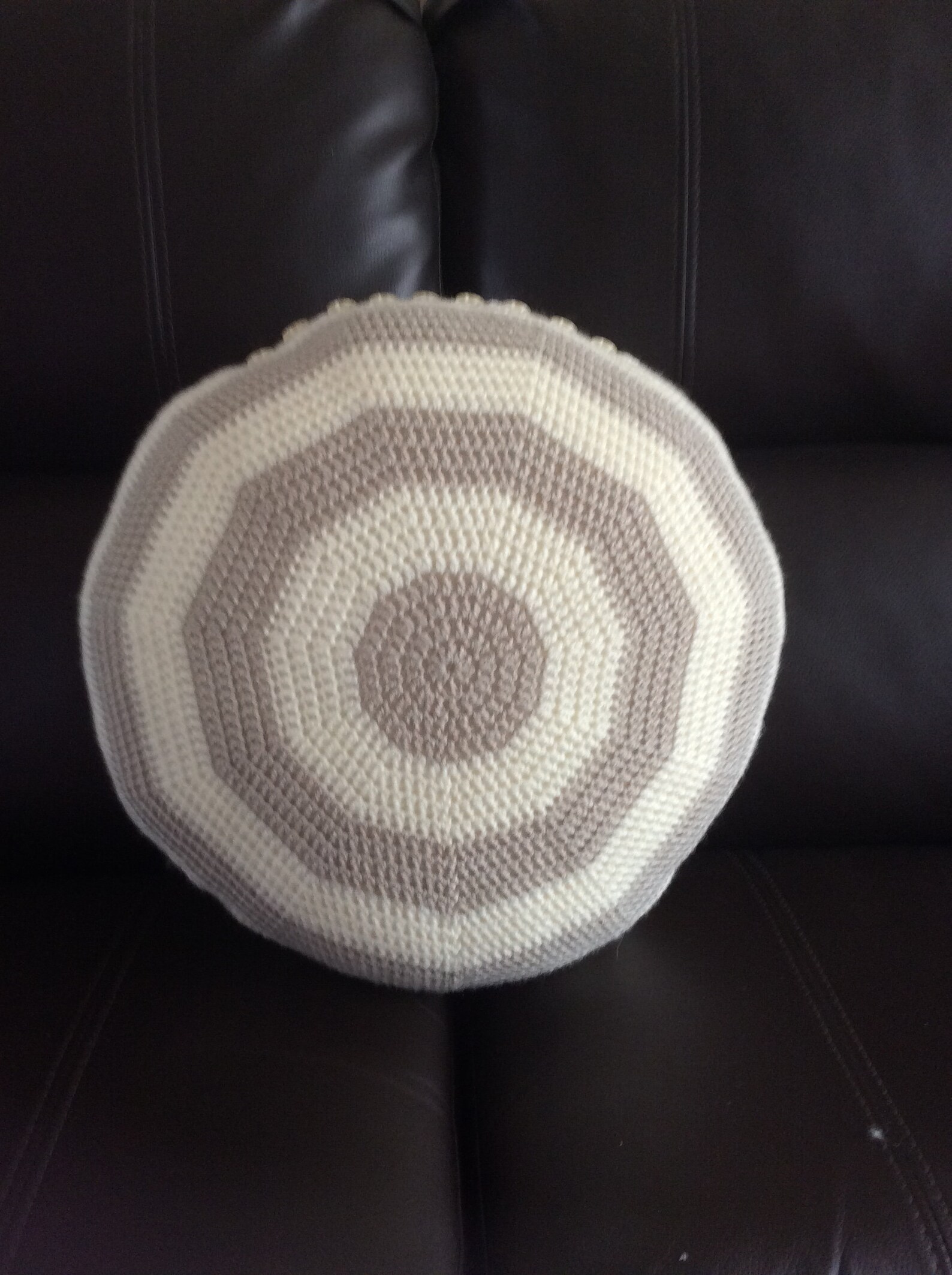 CROCHET PATTERN circular striped cushion cover PDF Crochet Etsy