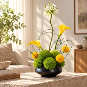 Japanese Ikebana Artificial Flower Arrangements - Etsy