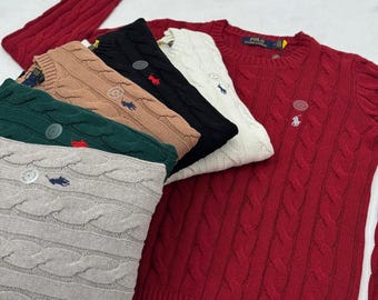Men's  Ralph Lauren cable Round Neck jumper