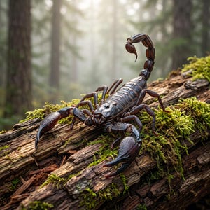 Véritable spécimen de scorpion géant, spécimen d'insecte, taxidermie conservée pour boîte à ombres à faire soi-même, décoration entomologique insolite, cadeau gothique sur le thème de l'histoire naturelle