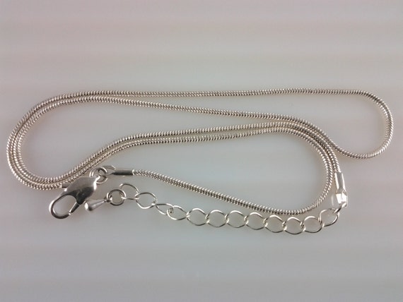 Buy 16-18 Inch Adjustable Silver Plated Snake Chain Necklace