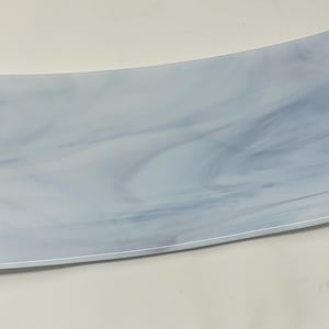 Lavender Fused Glass Tray, Lavender White Decorative Art Glass Tray