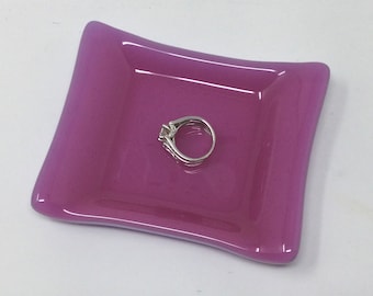 Flower Ring Dish Tray – Decorative Glass Jewelry Holder For Earrings, Keys, Trinkets (Grey) - View #11