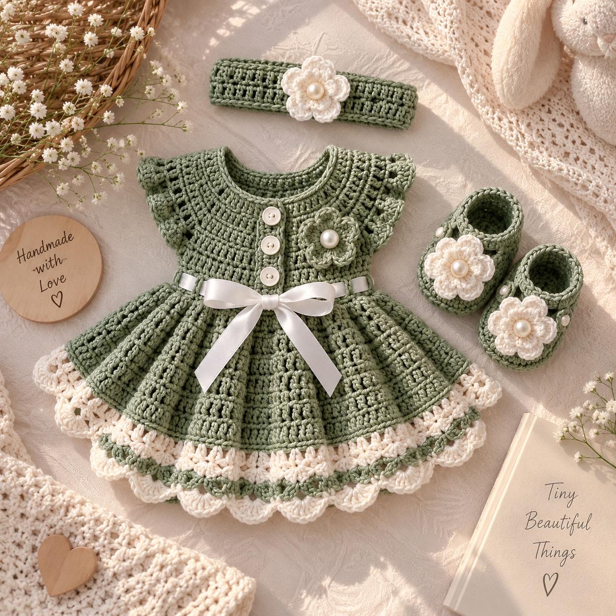Green 0 3 Month Dress