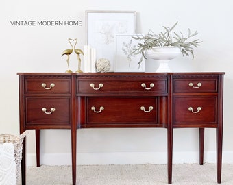 SOLD Vintage Sideboard, Traditional Server, Credenza, Buffet, Dinning Room Storage