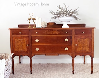 SOLD Antique Sideboard, Traditional Server, Credenza, Buffet, Dinning Room Storage