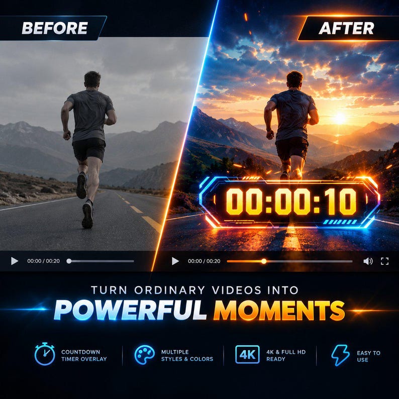 Countdown Timer Davinci Resolve Templates, Animated Countdown Timer ...