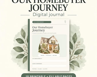 Diario de la búsqueda de vivienda / Libro de recuerdos de la búsqueda de casa (Descarga en PDF)