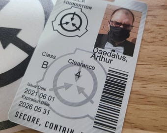 SCP Foundation cosplay ID prop
