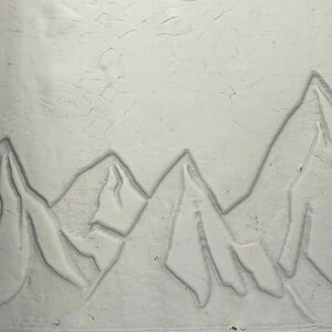 Mountain Deboss Texture Roller | 100mm 120mm 135mm | Terrain | Clay | Pottery | Baking | Crafts (No. 15A)