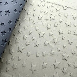 Stars Emboss & Deboss Texture Roller Pair | 2 x 120mm | Clay | Pottery | Baking | Crafts | No. 22