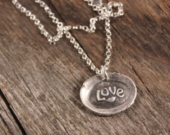 Sterling Silver Love Charm