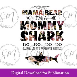 Mommy Shark, Shark baby digital art, mommy download, Sublimation design, Digital File