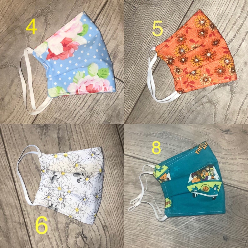 Straw Hole Face Mask Washable Cotton Face Mask Etsy