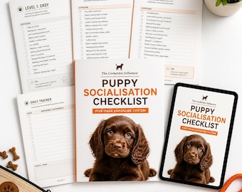 Printable Puppy Socialization Checklist | 100 Milestone Exposures (PDF Guide)