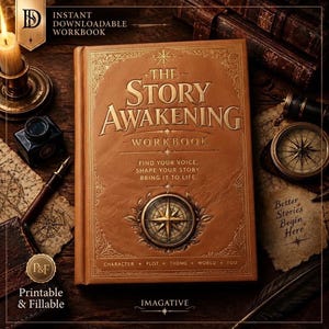 Story Writing Workbook PDF, Plot Planning and Character Development, Printable and Fillable