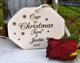 mr mrs ornament / Christmas ornament / our first Christmas / wedding ornament / custom ornament / first Christmas / wedding gift / newlywed