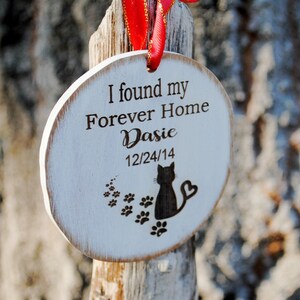 Rescue Cat Ornament PERSONALIZED with Name | Custom Cat Ornament | Pet Gift Cat | Cat Christmas Ornament | Cat Gift | Cat Name Ornament