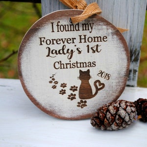 Custom Cat Ornament PERSONALIZED with Name | Black Cat Ornament | Pet Gift Cat | Cat Christmas Ornament | Cat Gift | Cat Name Ornament