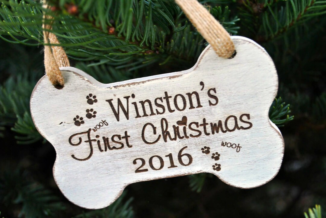 Dog First Christmas Ornament Puppy First Christmas Ornament Puppy