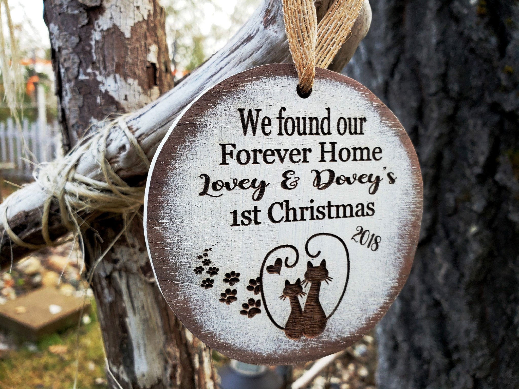 Cats Ornament PERSONALIZED with Names | Custom Cat Ornament | Pet Gif…