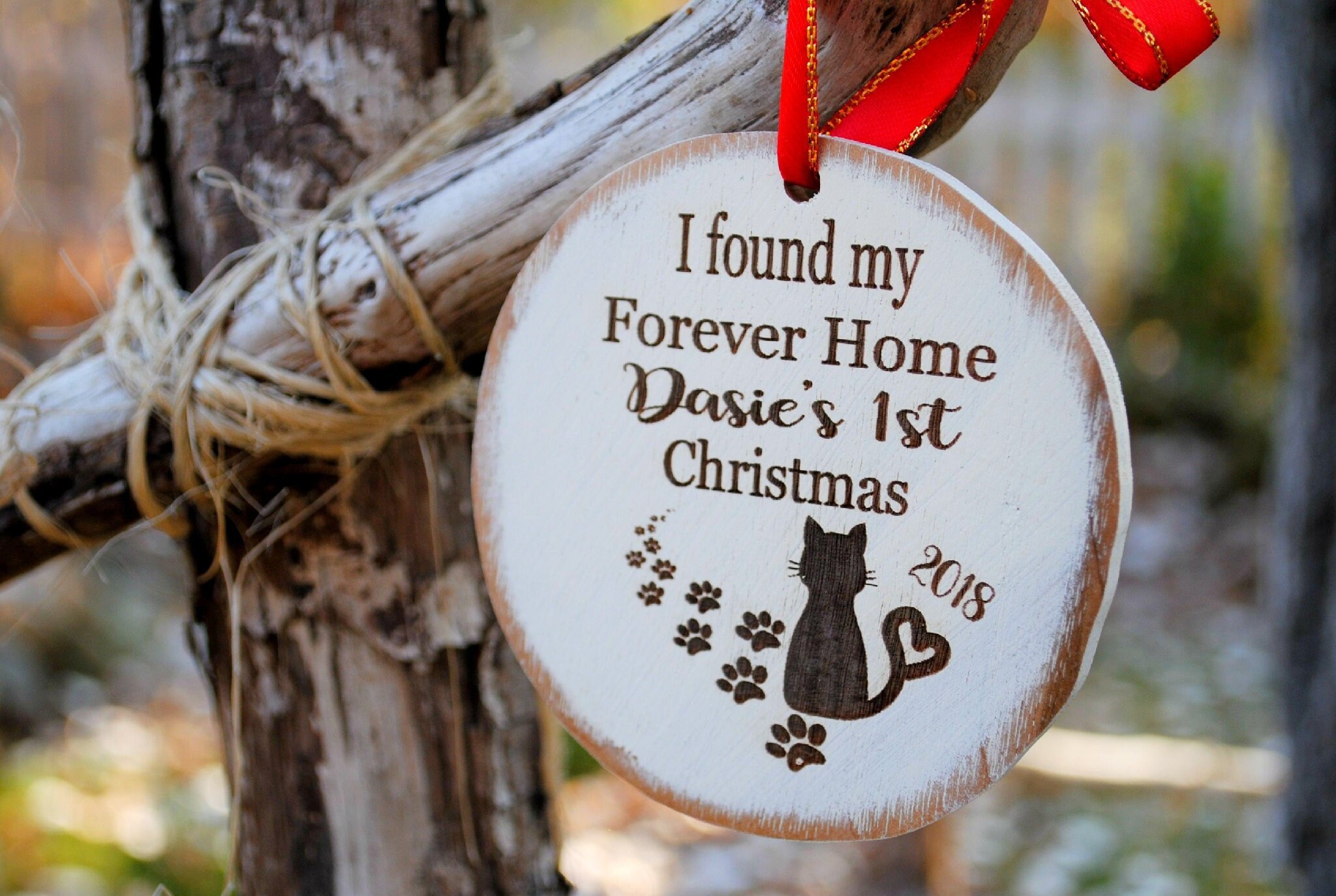 Cat Ornament PERSONALIZED with Name | Custom Cat Ornament | Pet Gift …