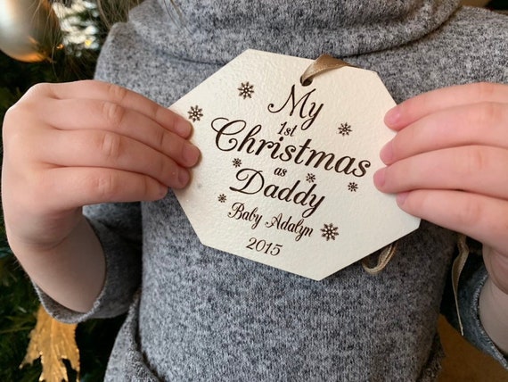 first christmas as daddy ornament