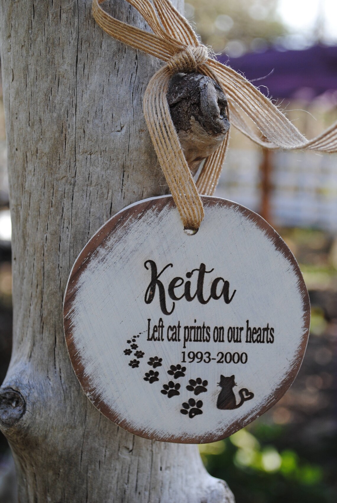 Cat Ornament Memorial Pet Memorial Ornament Cat Memorial Etsy
