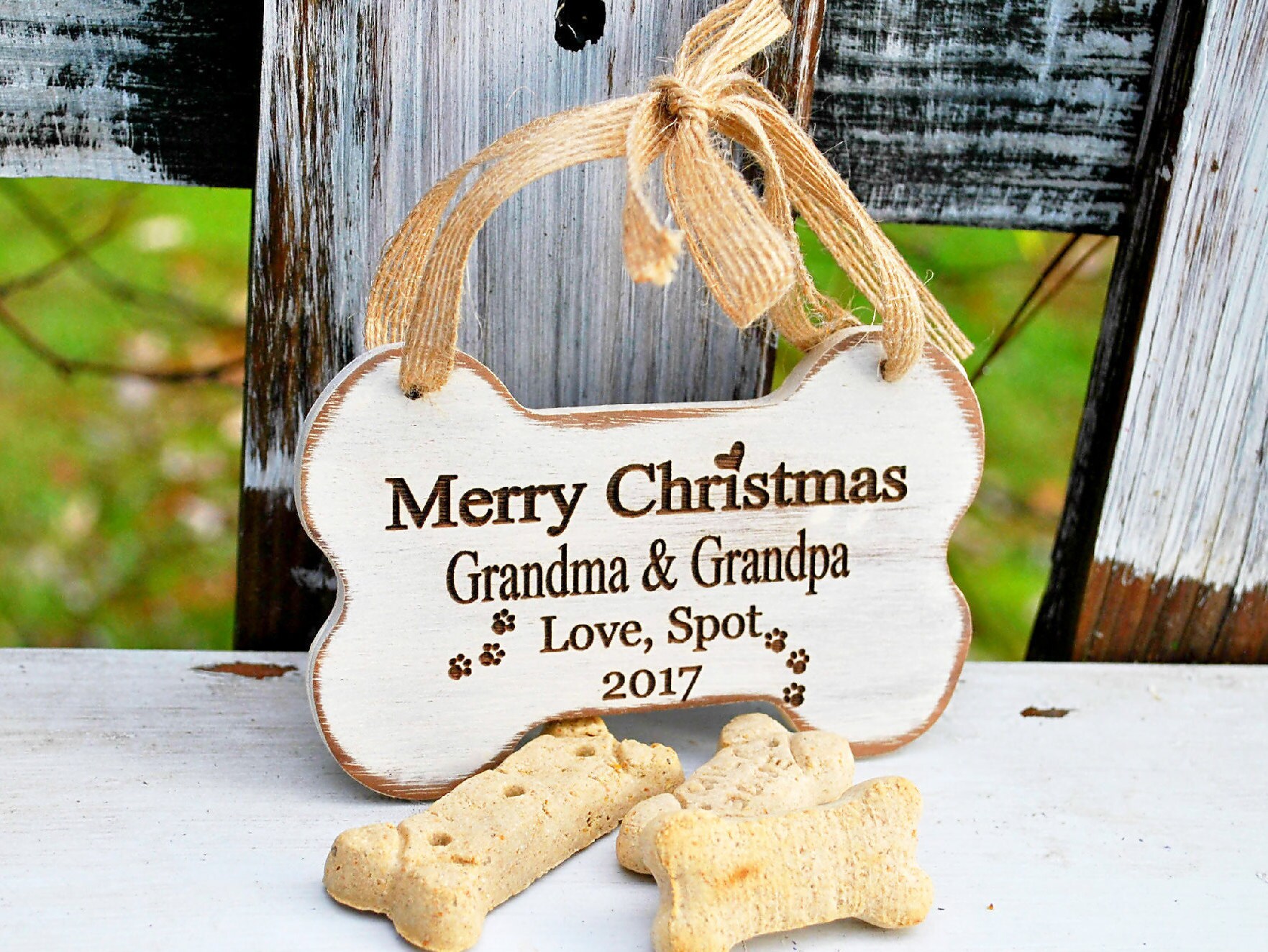 Dog Grandma Ornament | Dog Grandparent Gift | Dog Grandpa Gift | Gran…