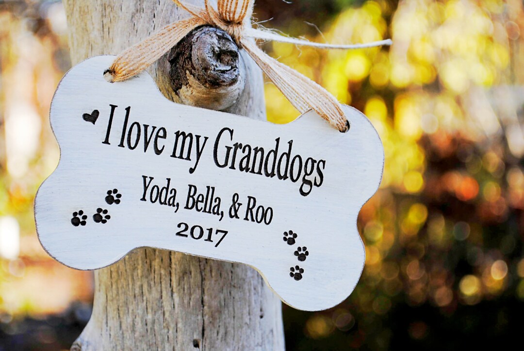Funny Ornaments Dog Grandma Ornament Dog Grandparent Gift I Love My