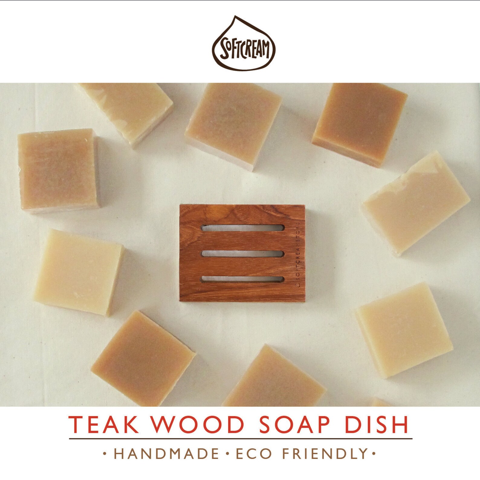 Teak Wood Soap Dish Etsy
