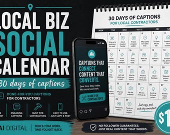 Socialemediakalender voor lokale bedrijven — 30 dagen vol bijschriften en contentideeën