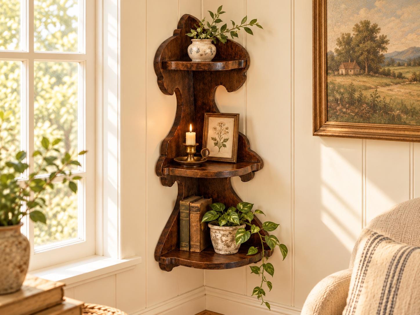 Victorian Corner Shelves - Etsy
