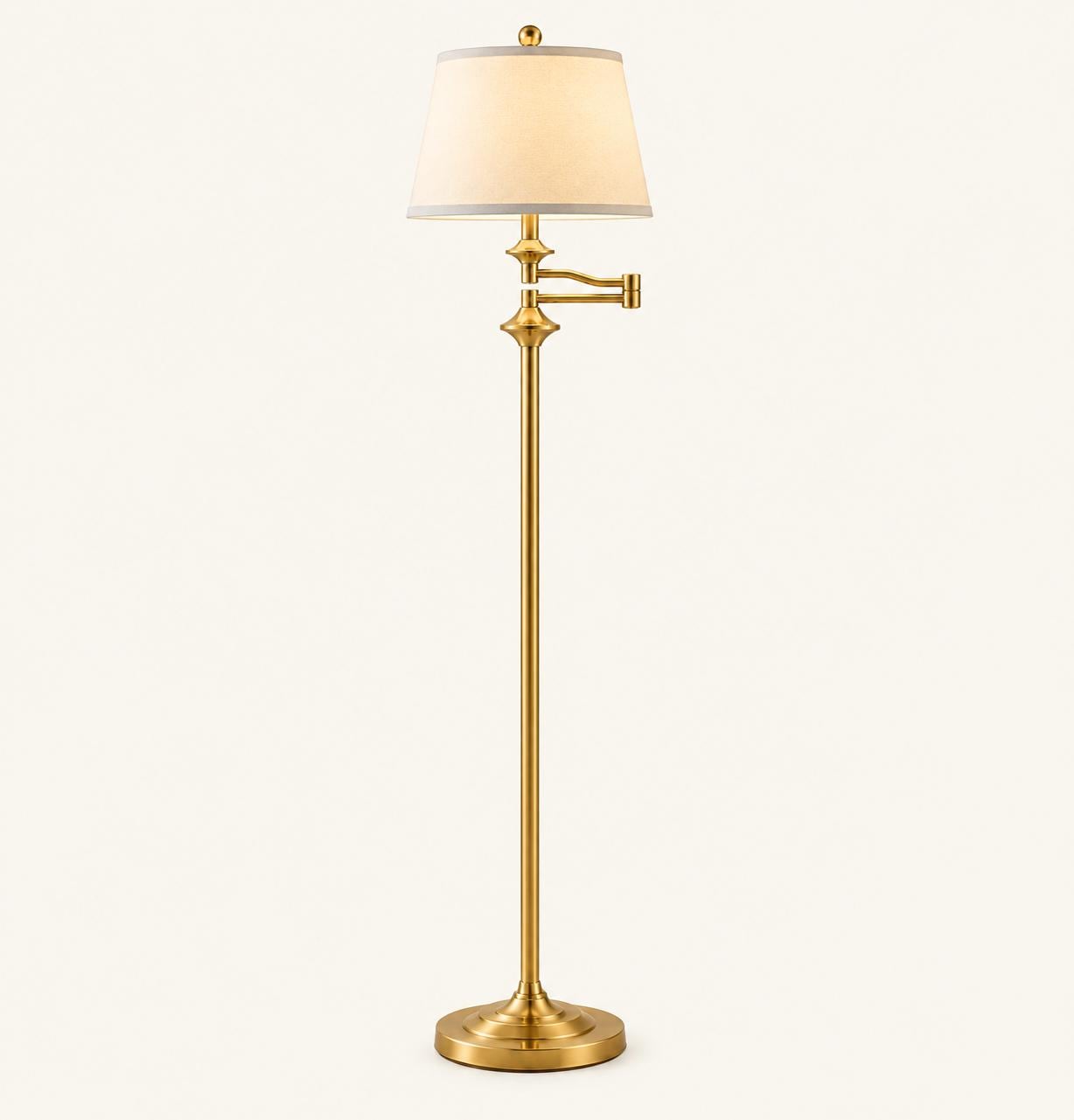 Vintage Brass Swing Arm Floor Lamp - Etsy
