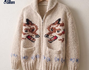 Project Hail Mary Wolf Cardigan | Hail Mary Inspired Nordic Zip-Up Knit Sweater