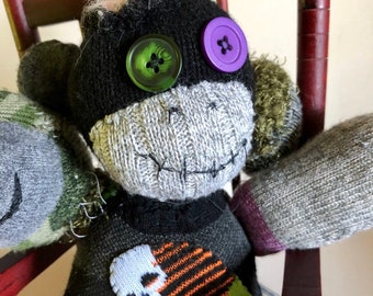 creepy sock monkey