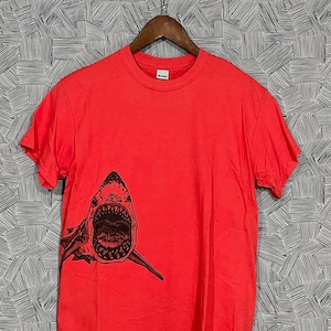 Shark (Sneak) Attack!  - Hand Printed, Relief Block T-Shirt