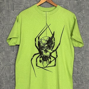 Skulltula! - Hand Printed, Relief Block T-Shirt - Legend of Zelda / Spider Inspired