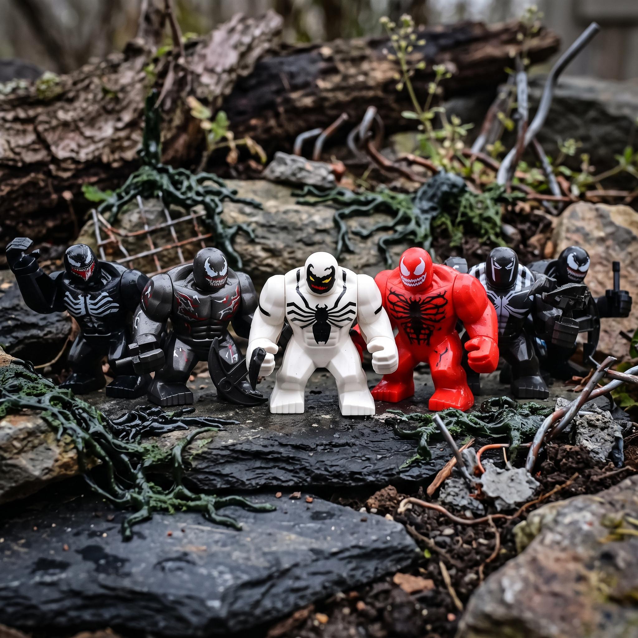Symbiote spiderman legos - Etsy 日本