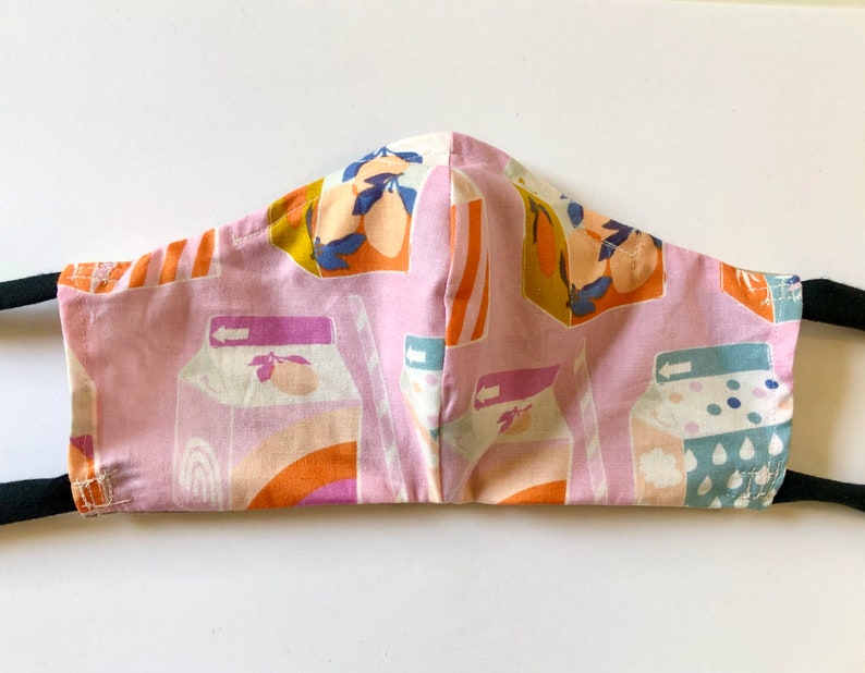 Kawaii Milk Carton Mask Etsy