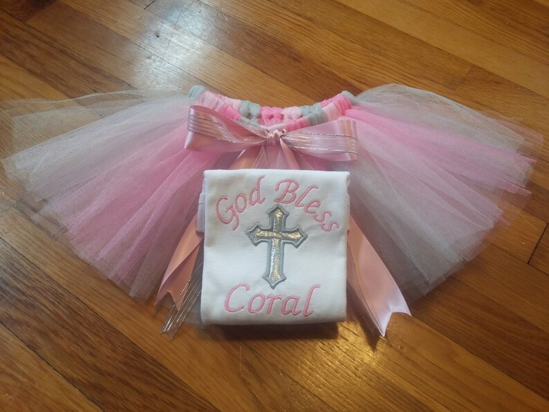 God Bless Personalized Baby Girl's Christening Bodysuit Etsy